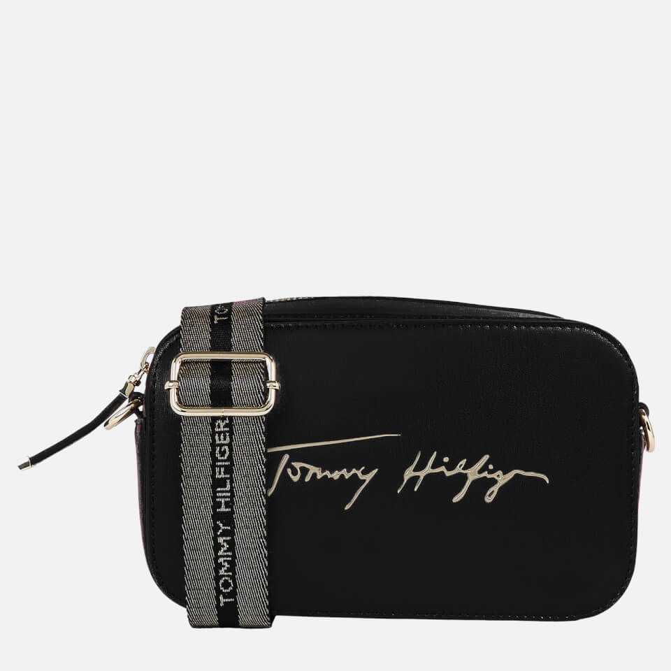 Tommy Hilfiger Women's Iconic Tommy Camera Bag Sign - Black