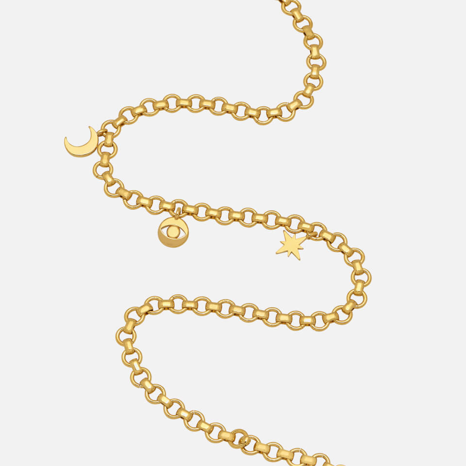 Estella Bartlett Women's Chunky Chain Motif Necklace - Gold Plate/Gold Plated