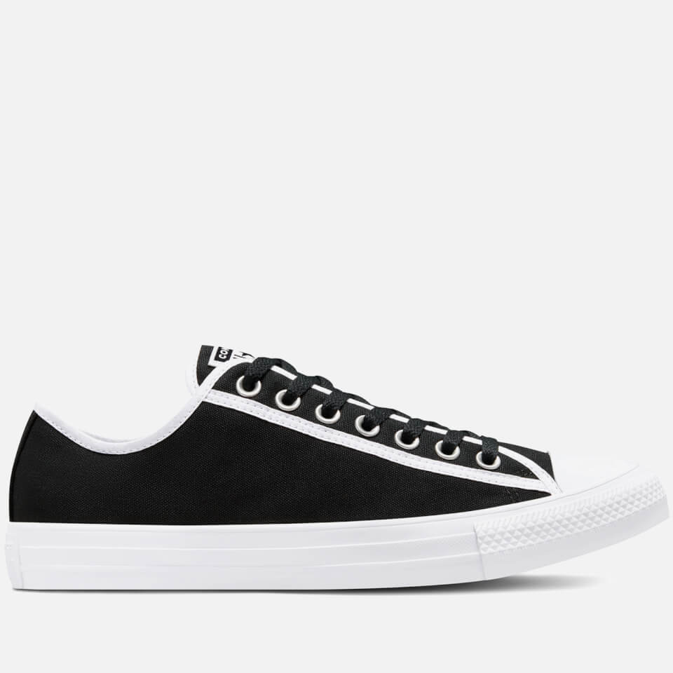Converse Men s Chuck Taylor All Star Between The Lines Ox Trainers Black White White UK 7 Allsole