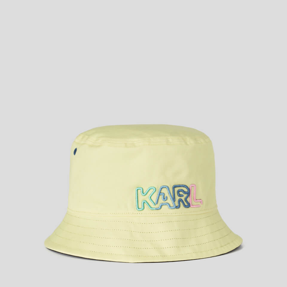 KARL LAGERFELD Women's Ikonik Biarritz Reversable Bucket Hat - Multi