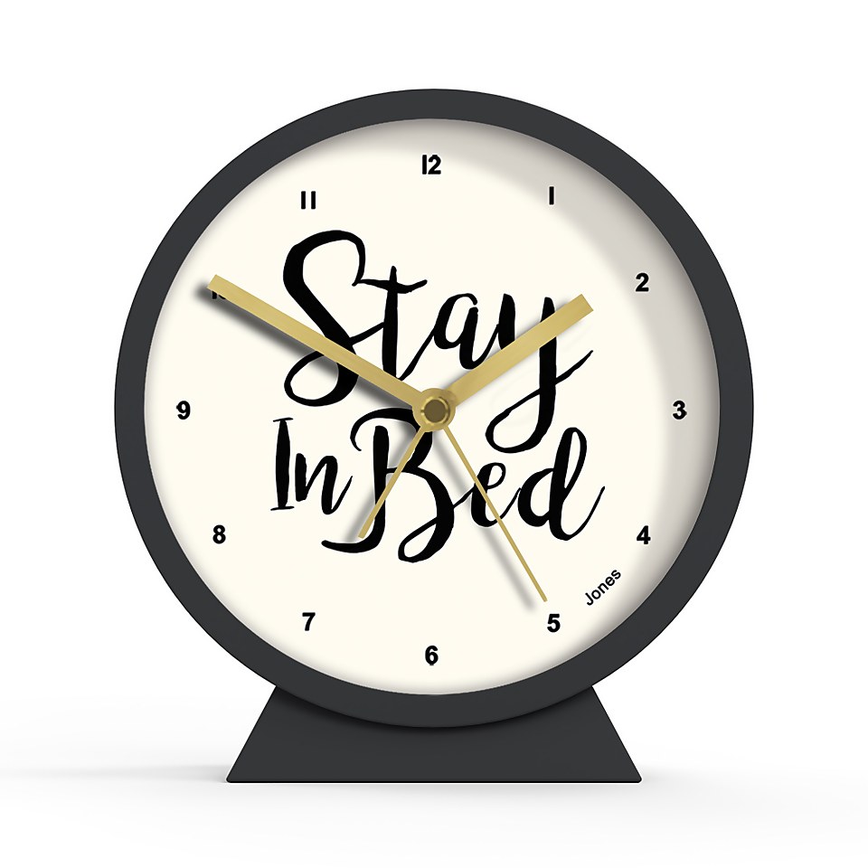 Jones Daybreak Alarm Clock Grey Homebase