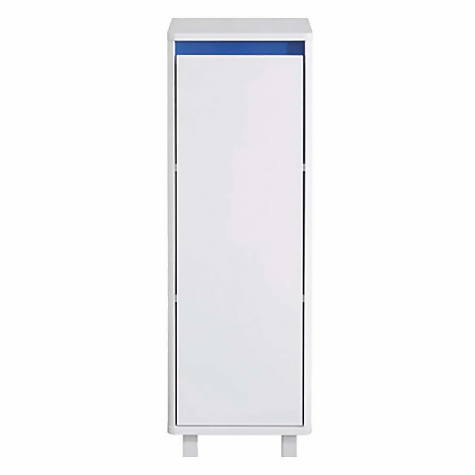 Senna Single Door Bathroom Floor Cabinet - White