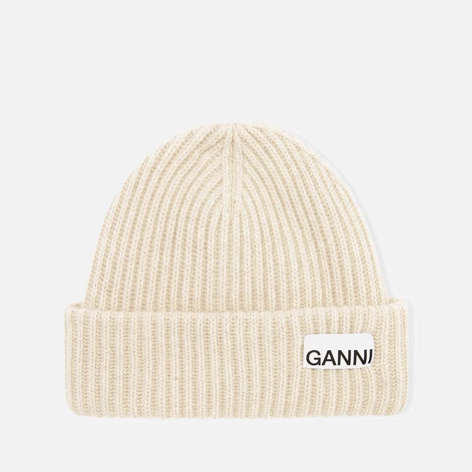 Ganni Women's Structured Rib Beanie - Brazilian Sand 