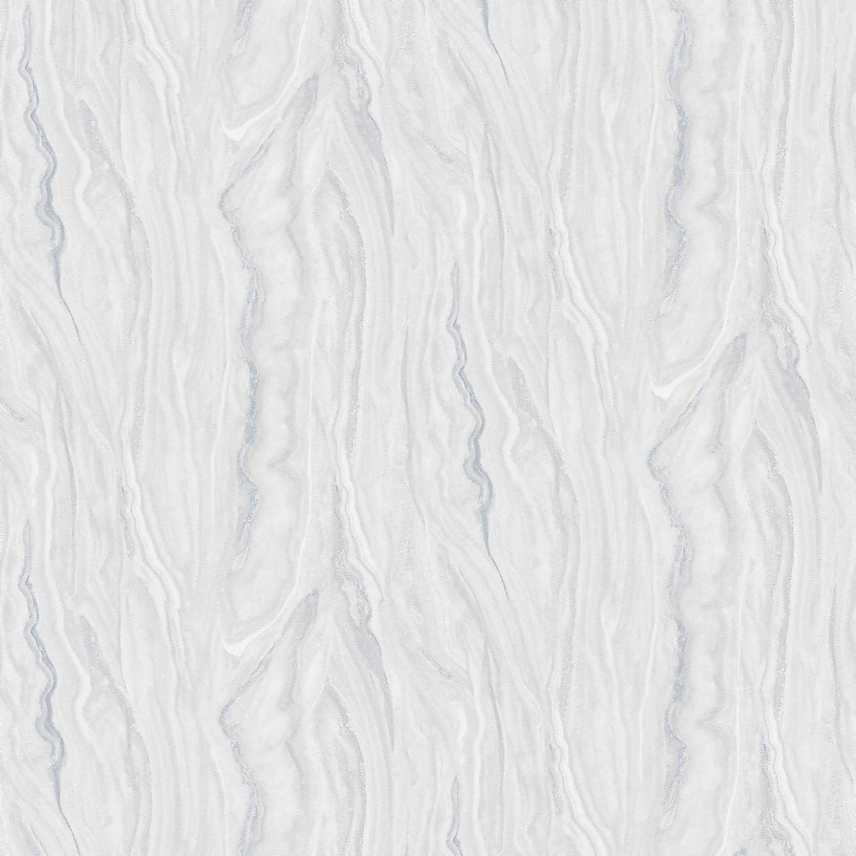 Elle Decoration Marble Silver Grey Wallpaper