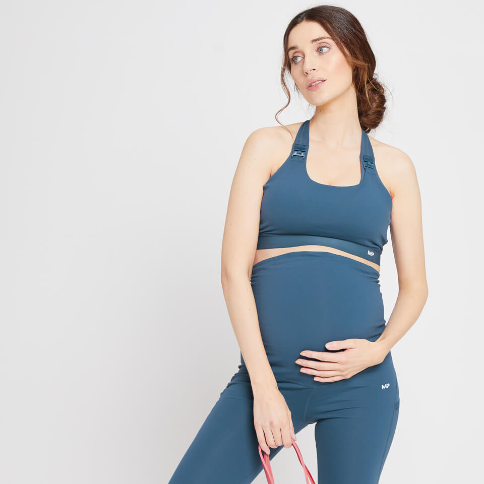 MP Women's Power Maternity/ Nursing Sports Bra - Dust Blue