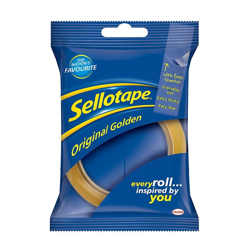 Sellotape Original Golden Sticky Tape - 1 Roll