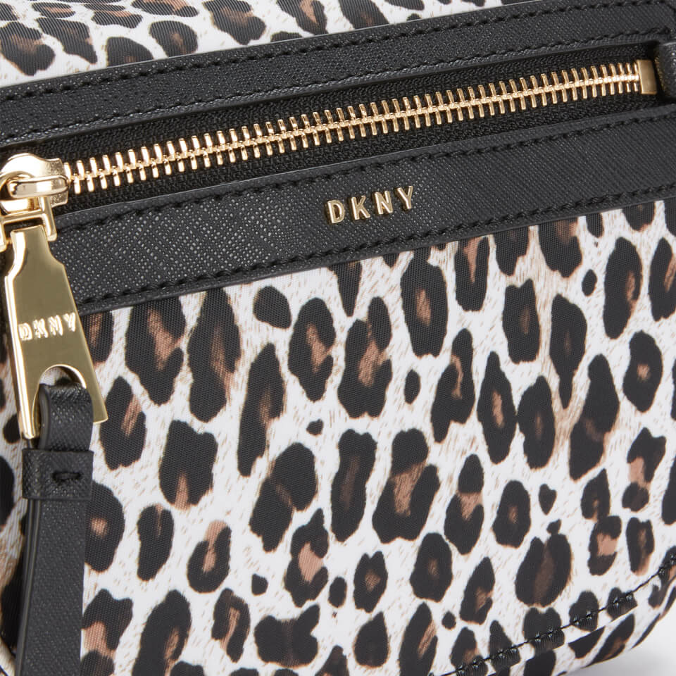 DKNY Women's Cora Nylon Cross Body Bag - Leopard