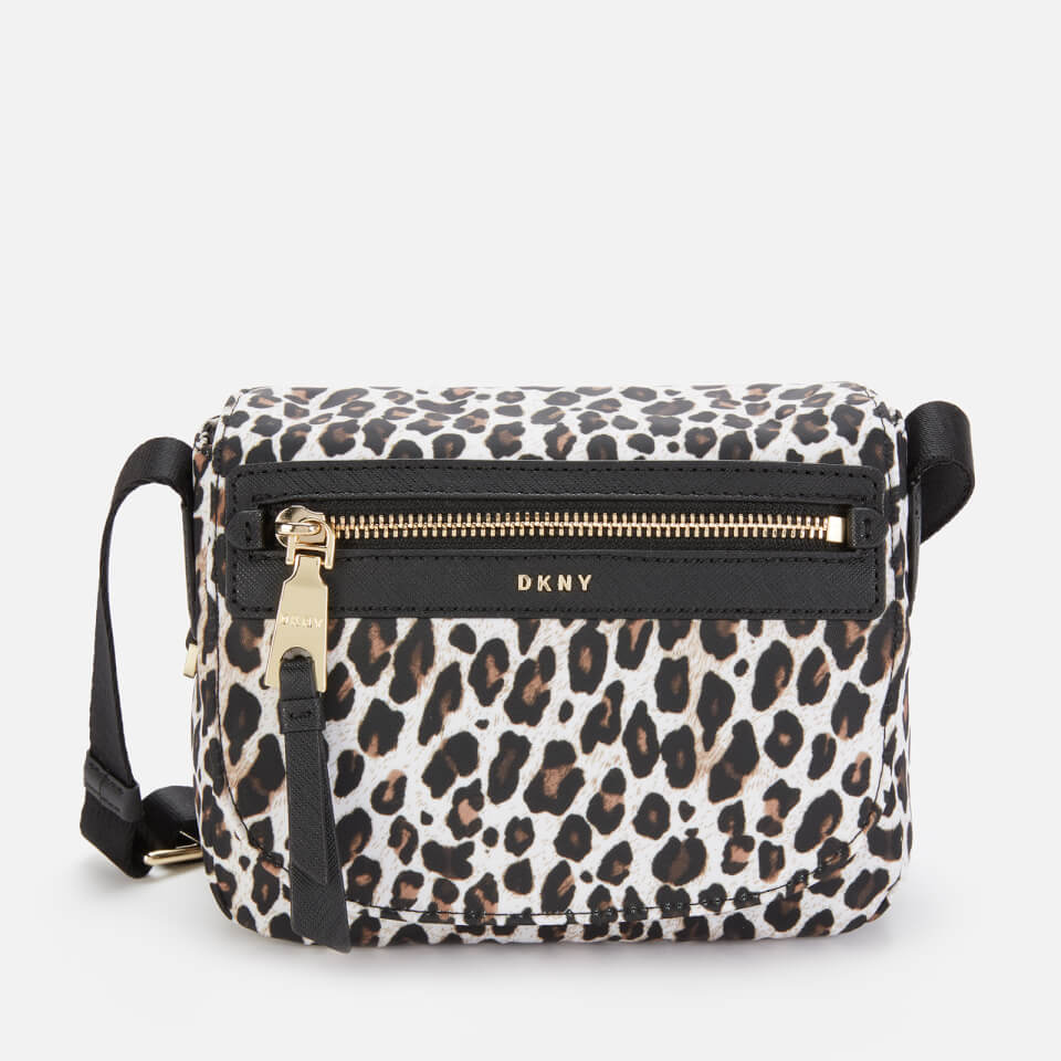 DKNY Women's Cora Nylon Cross Body Bag - Leopard
