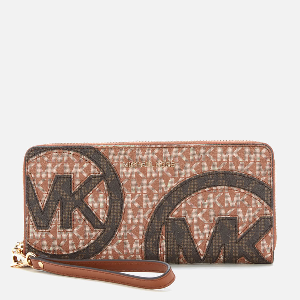 Michael kors jet set continental saffiano wallet hot sale