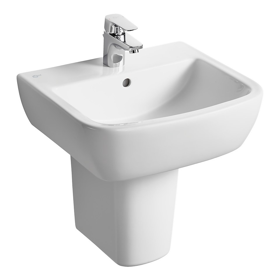 Ideal Standard Tempo 500mm Basin and Semi Pedestal Pack