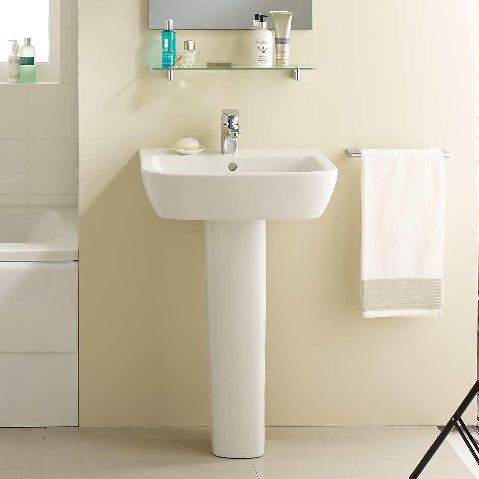 Ideal Standard Tempo 500mm Basin and Full Pedestal Pack