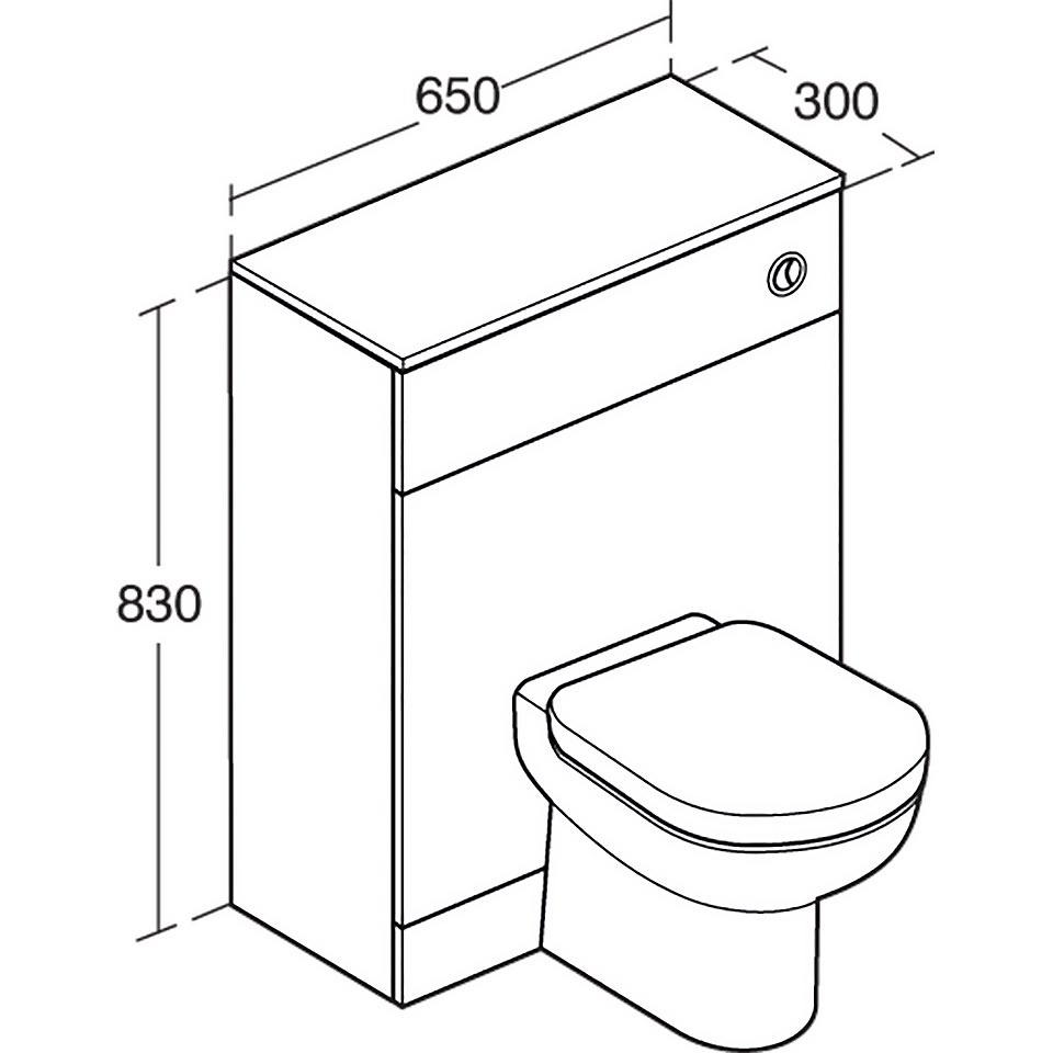 Ideal Standard Tempo Back to Wall Toilet and Unit - Gloss White