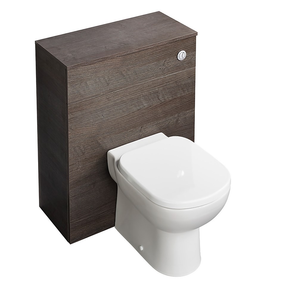 Ideal Standard Tempo Back To Wall Toilet and Semi-Countertop Basin Furniture Pack - Lava Grey