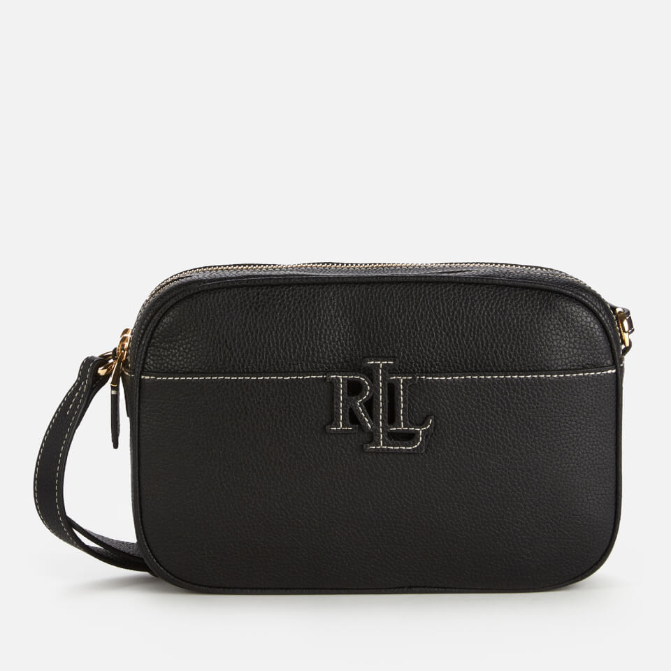 Lauren Ralph Lauren Women's Stacked Leather Carrie Cross Body Bag - Black