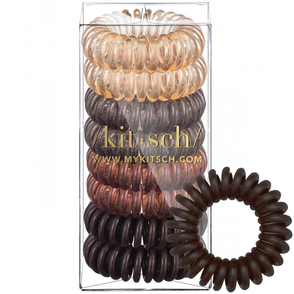 Kitsch Hair Coils 8 Pack - Brunette