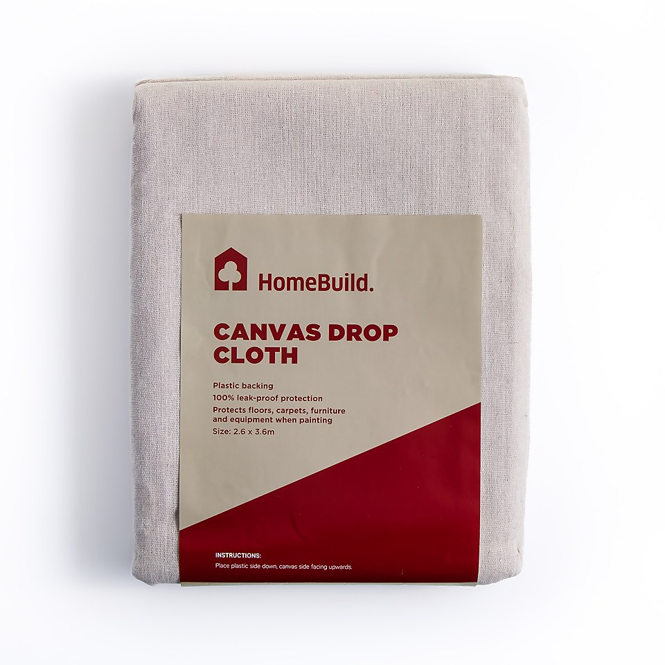 Homebuild Canvas Drop Cloth - 2.6 x 3.6 M