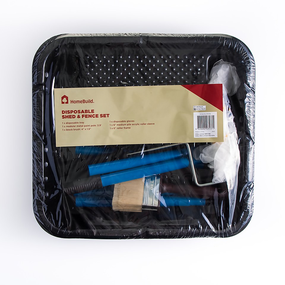 Homebuild Disposable Shed and Fence Kit - 6 Pack