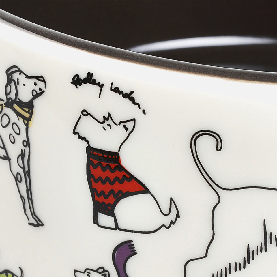 Radley Printed Dog Bowl - Chalk