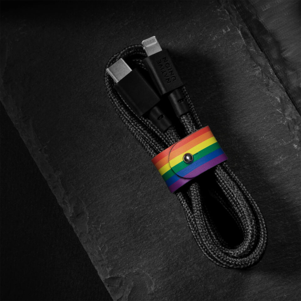 Native Union Belt Cable 1.2m - USB C - Lightning - Pride Collection
