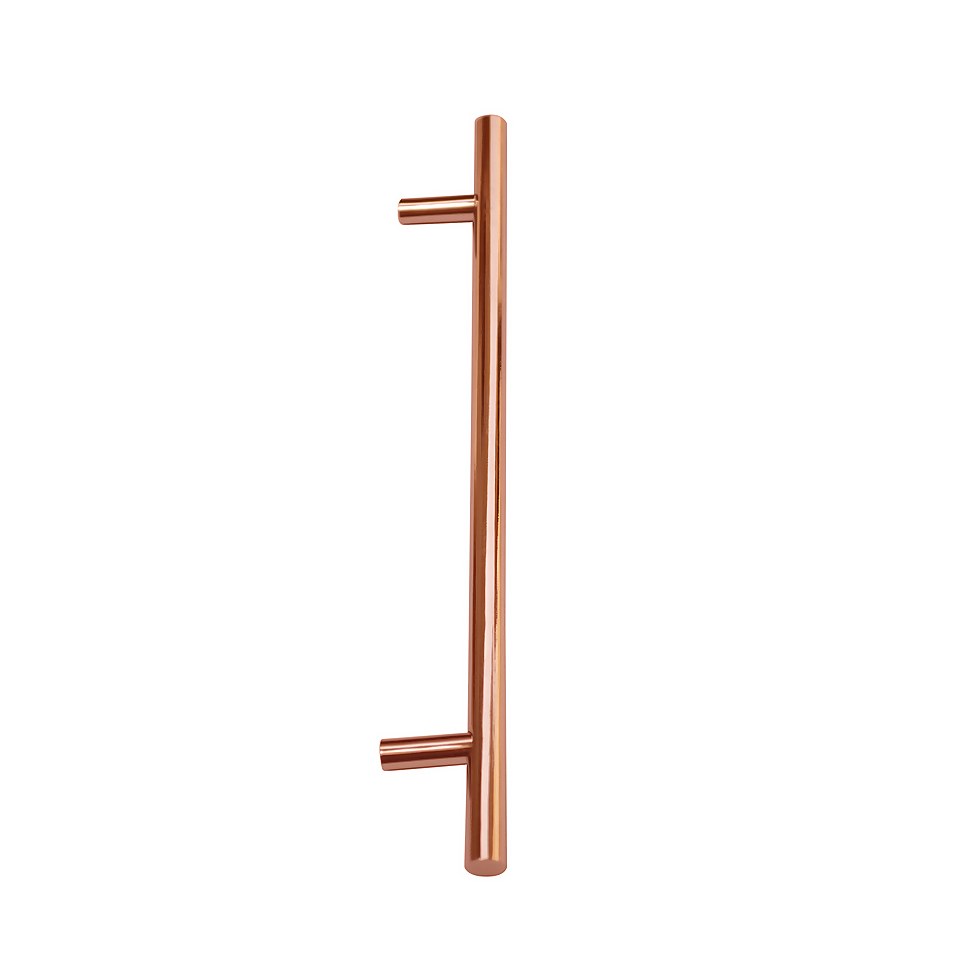 Lynton Zinc T-Bar Copper Cabinet Handle - 160mm