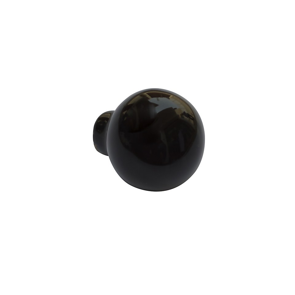 Arden 35mm Ceramic Black Cabinet Knob - 2 Pack