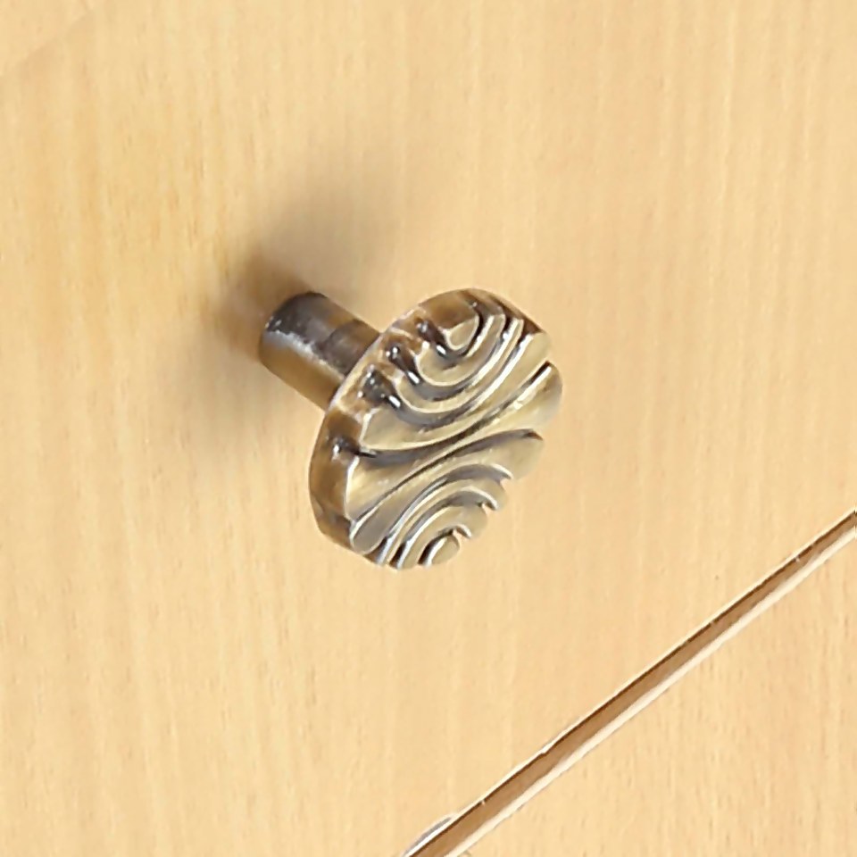 Lyefield 50mm Zinc Antique Brass Knob Homebase