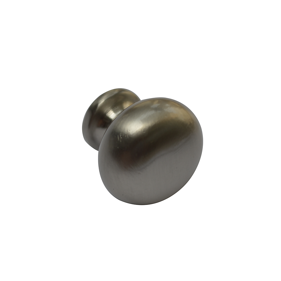 Yalta 30mm Zinc Brushed Nickel Knob - 2 Pack