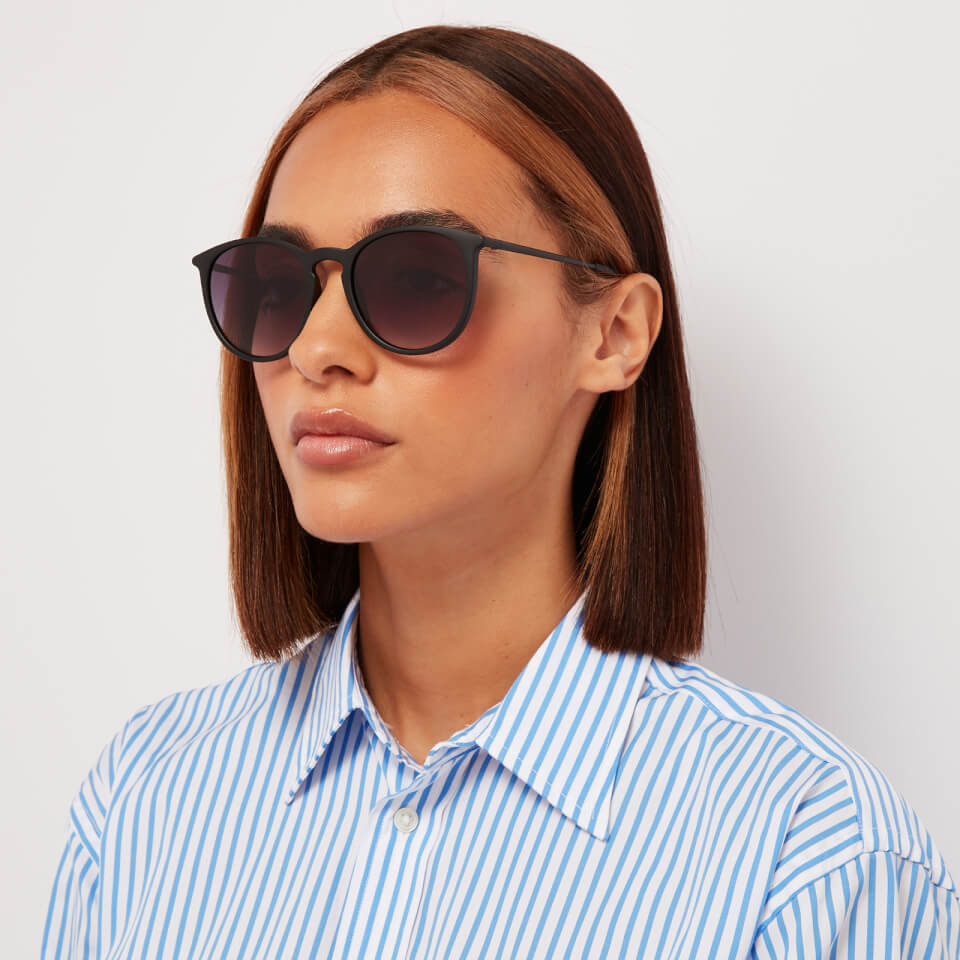 Matte black sale sunglasses womens
