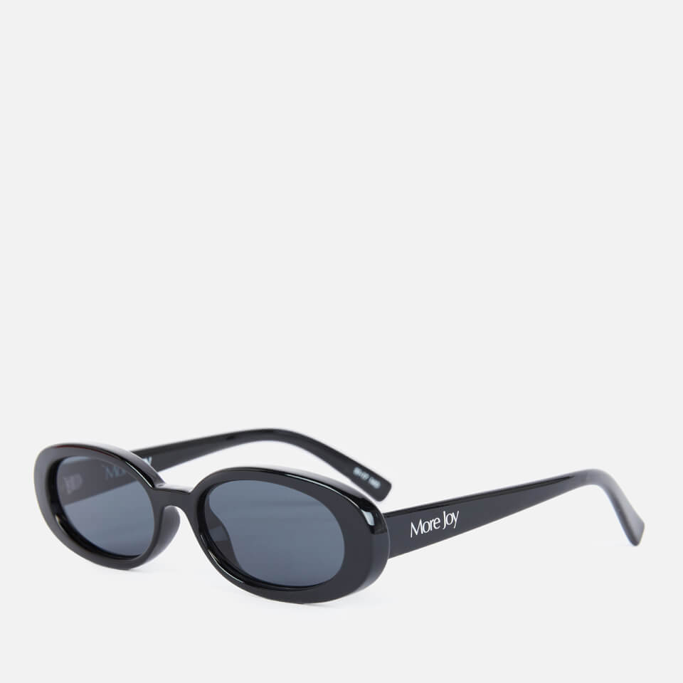 Le Specs x More Joy Women's Oval Sunglasses - Black