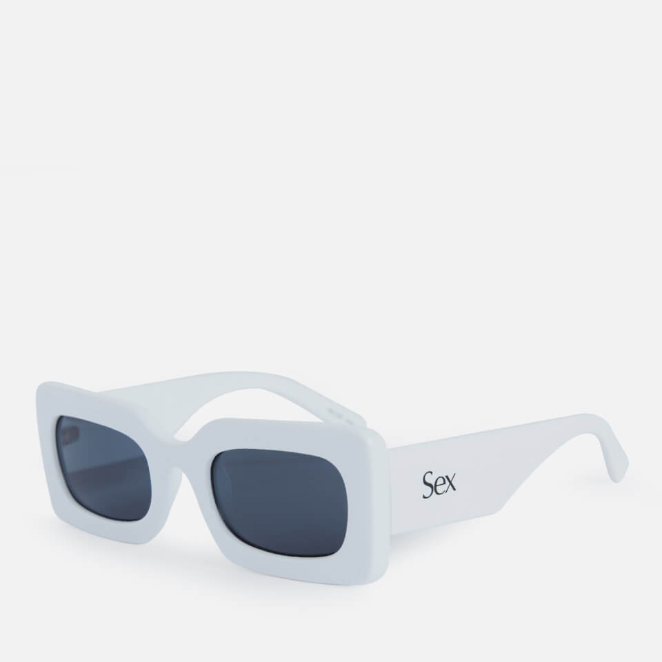 Le Specs x More Joy Women's Sex Square Sunglasses - White