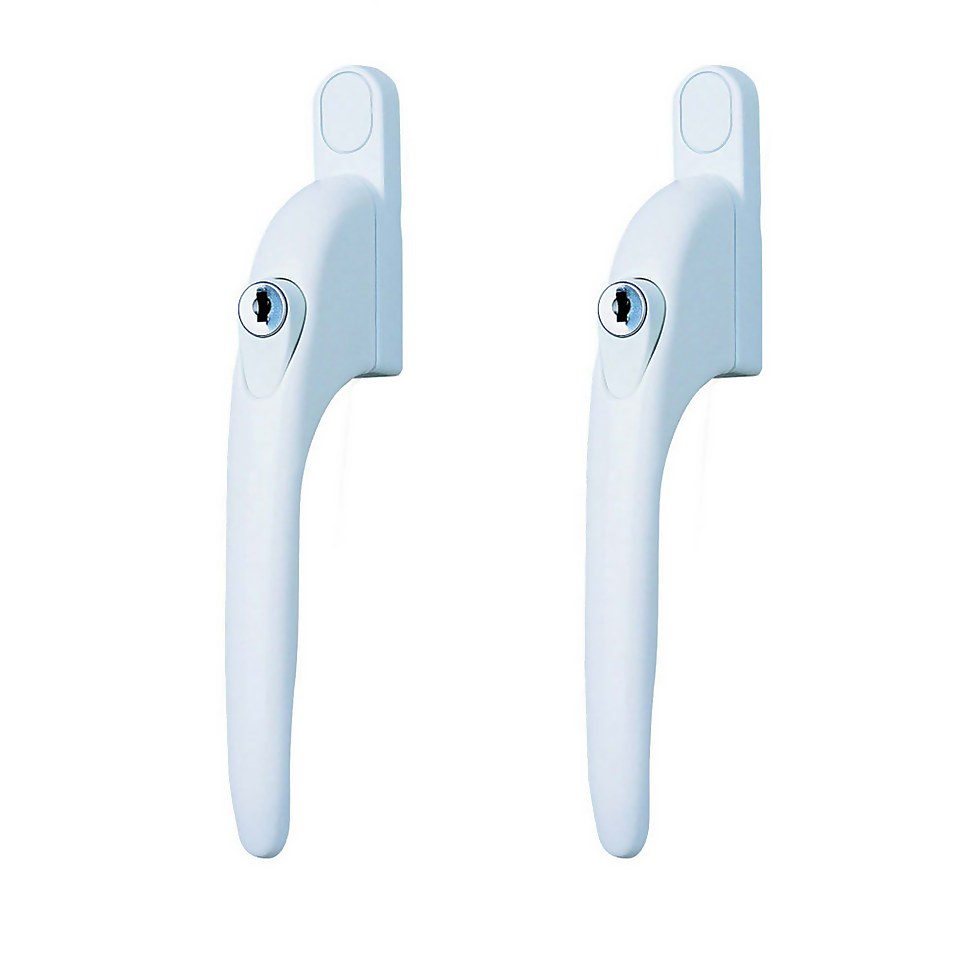 Yale Pack of 2 PVCu Replacement Window Handle - White