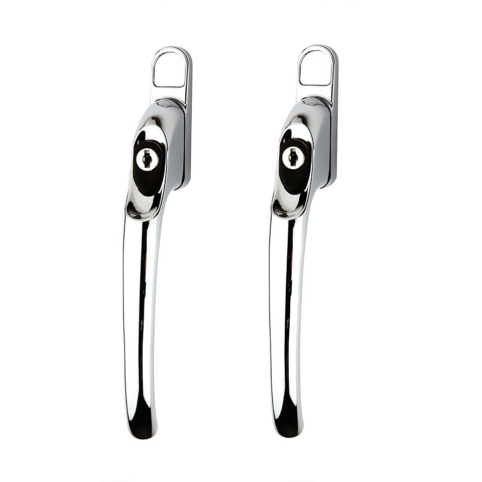 Yale Pack of 2 PVCu Replacement Window Handle - Chrome