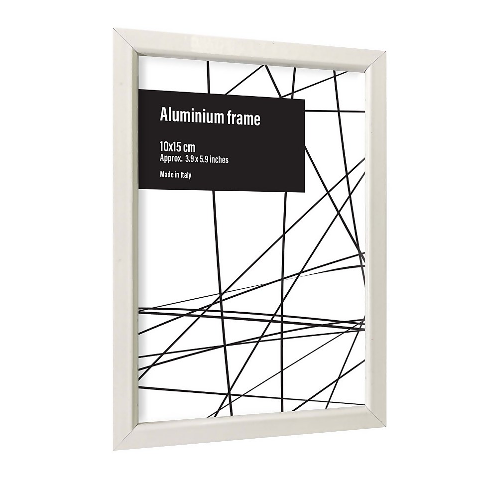 Aluminium Photo Frame - Set of 2 10x15cm - White