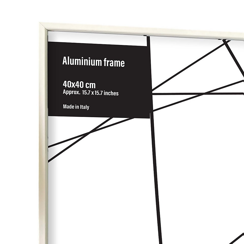 Aluminium Photo Frame - 40x40cm - White