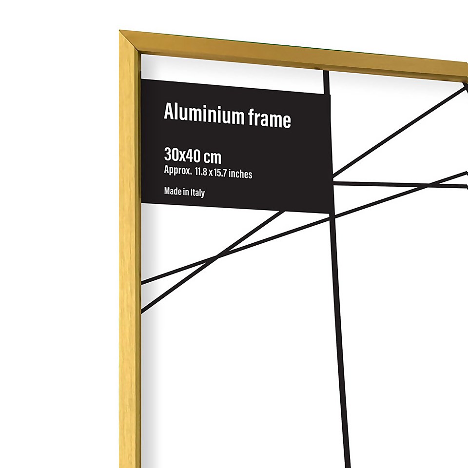 Aluminium Photo Frame - 30x40cm - Gold