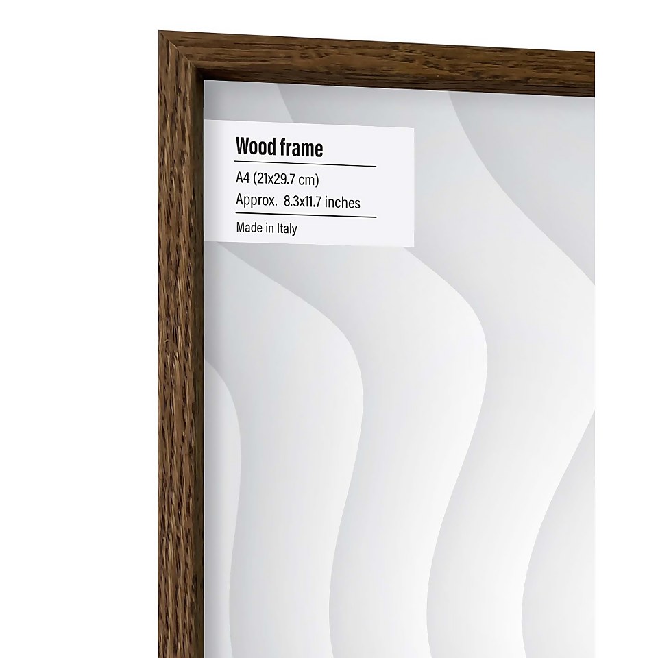 Wood Photo Frame A4 Walnut Homebase