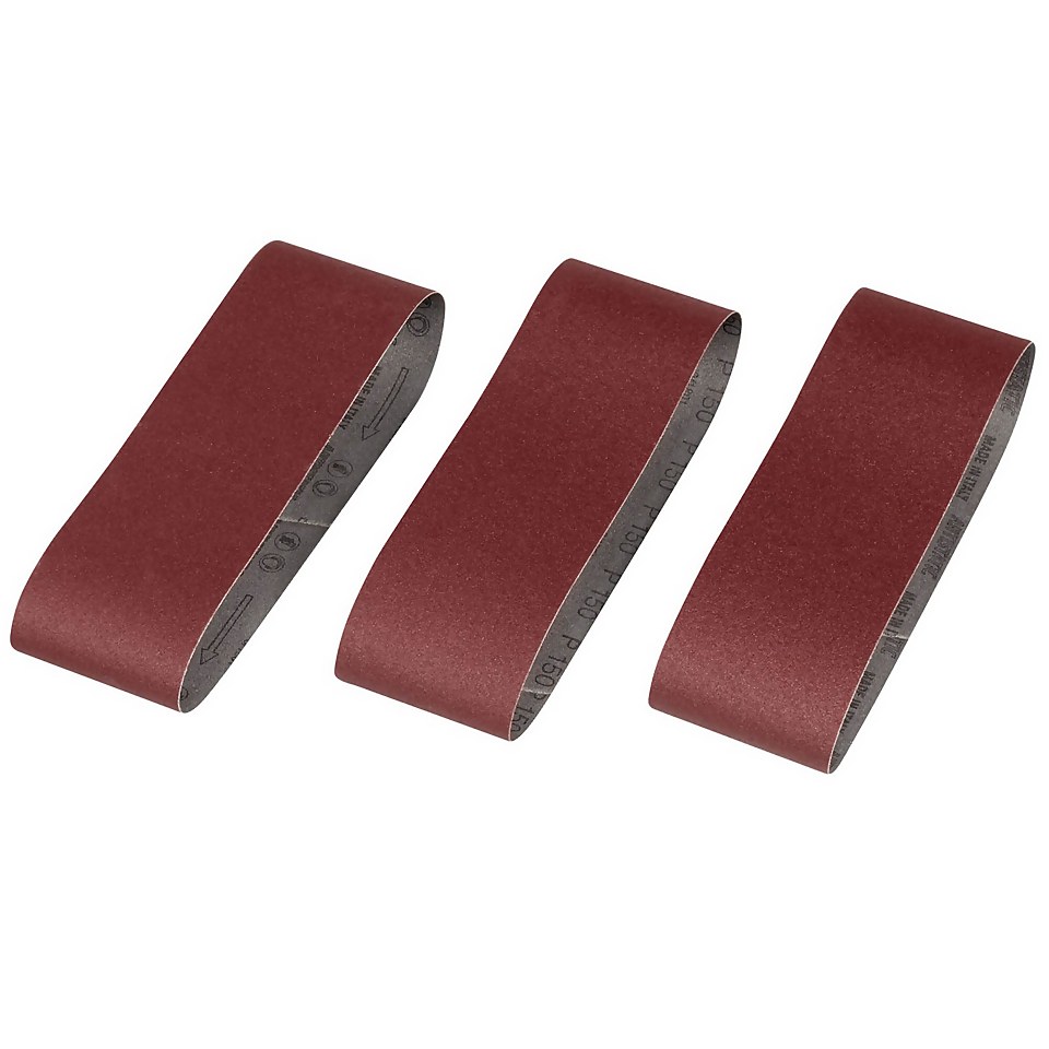 STANLEY Sanding Belt Sheets 75 x 533mm Pack of 3 150G (STA33201XJ