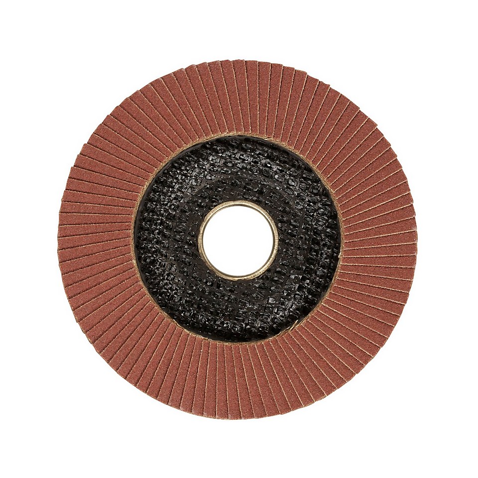 STANLEY Aluminium Oxide 115mm Flap Wheel Disc – 120G (STA32102-XJ)