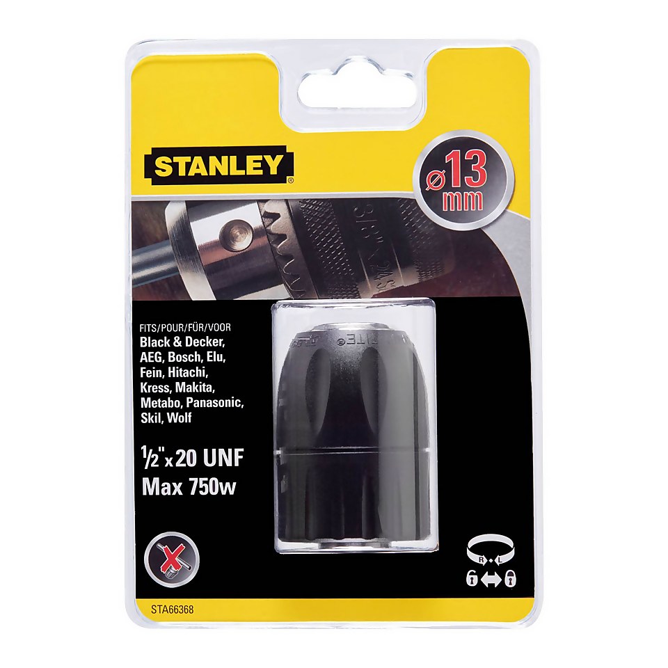 STANLEY Reversible 13mm Keyless Chuck (STA66368-QZ)