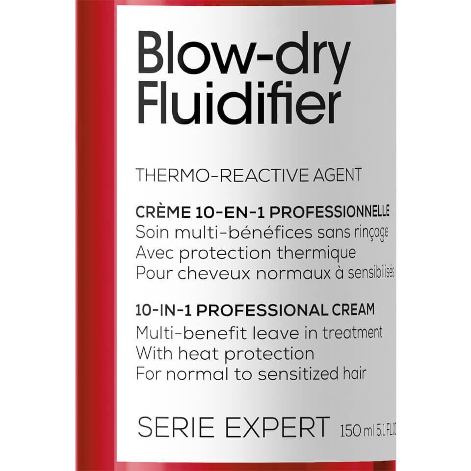 L’Oréal Professionnel Serie Expert Blow-Dry Fluidifier Multi-Benefit Blow Dry Cream with Heat Protection 150ml