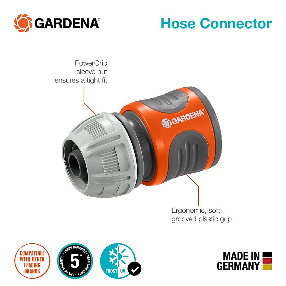 GARDENA Hose Connector 13 mm (1/2") 15 mm (5/8")