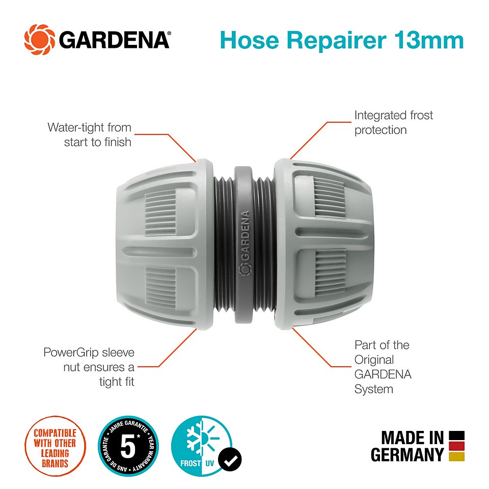 GARDENA Hose Repairer13 mm (1/2") 15 mm (5/8")