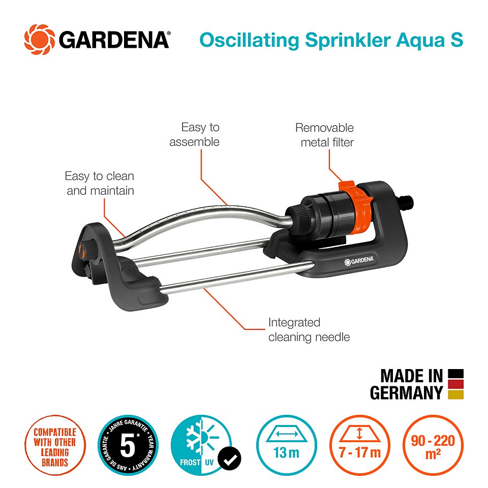 GARDENA Oscillating Sprinkler Aqua S
