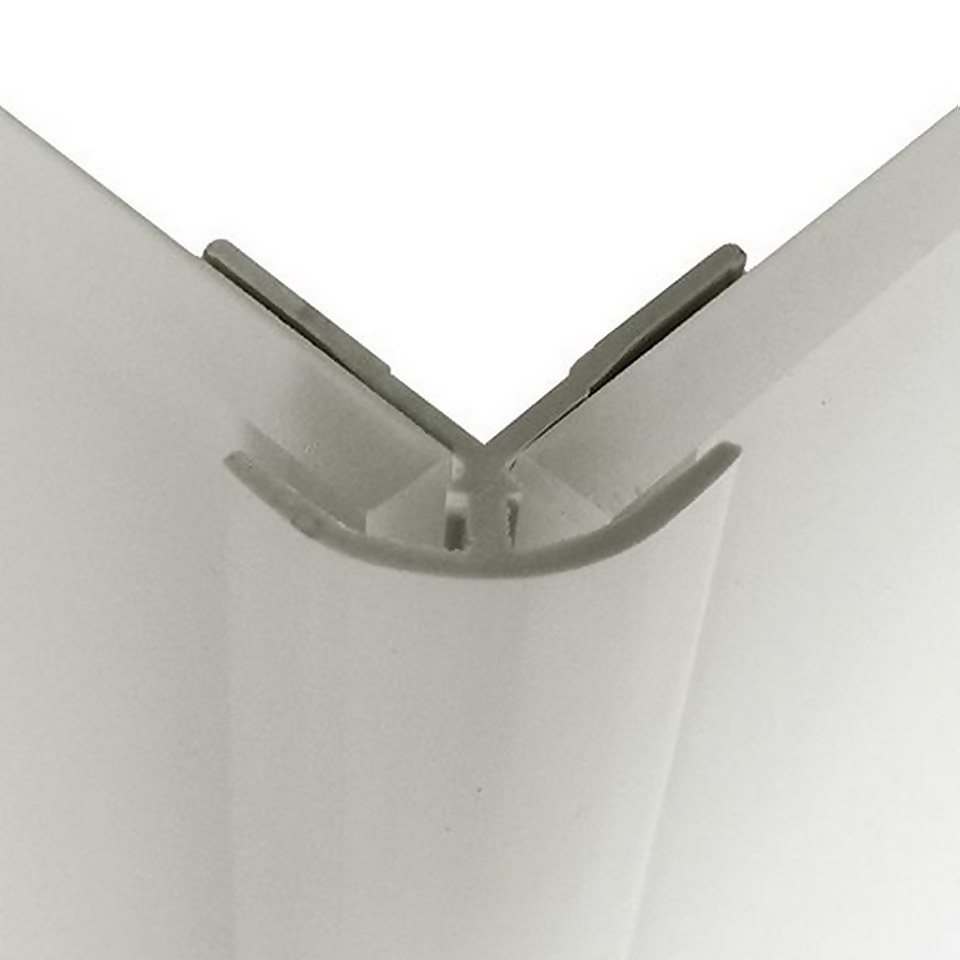 Wetwall Acrylic External Corner - Light Grey