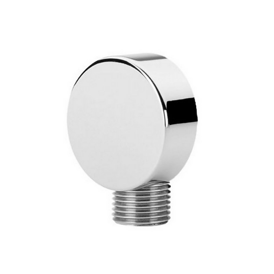 Bathstore Techno Round Wall Outlet Elbow