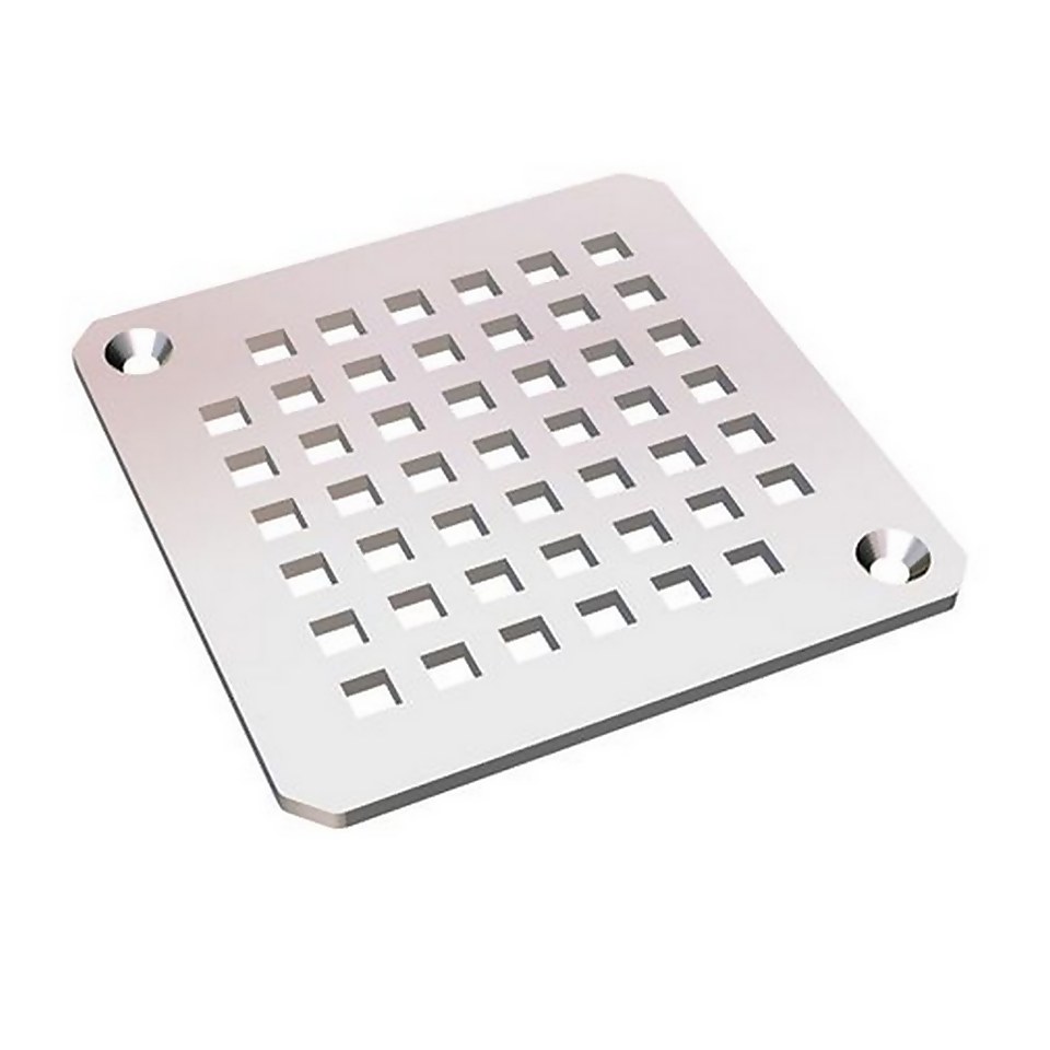 Bathstore Square Stainless Steel Drain Cover