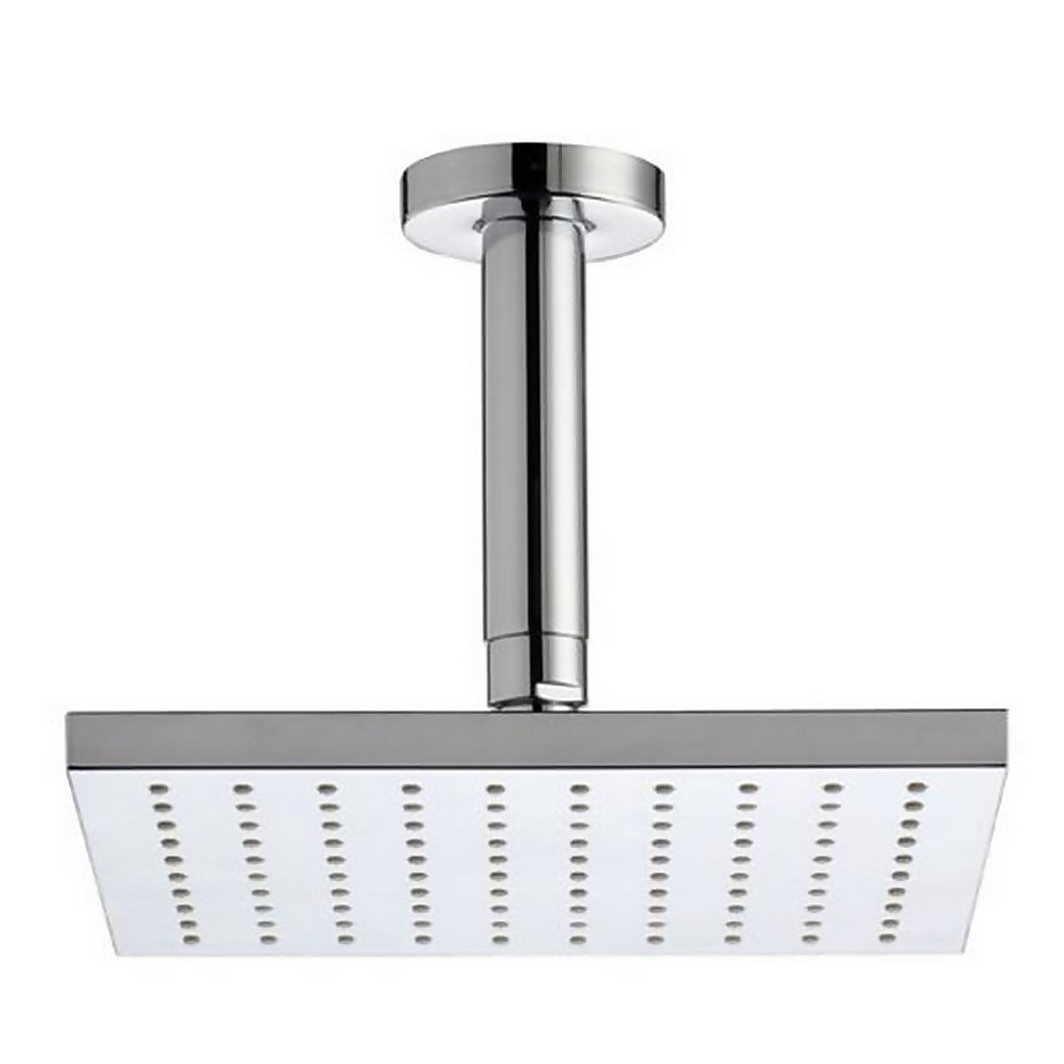 Bathstore Fresh Square Fixed Shower Head (with ceiling arm)