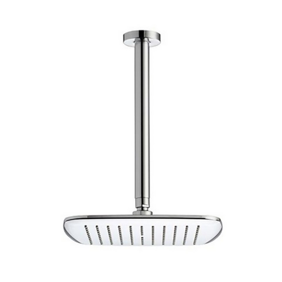 Bathstore Pearl Fixed Shower Head (with long ceiling arm)
