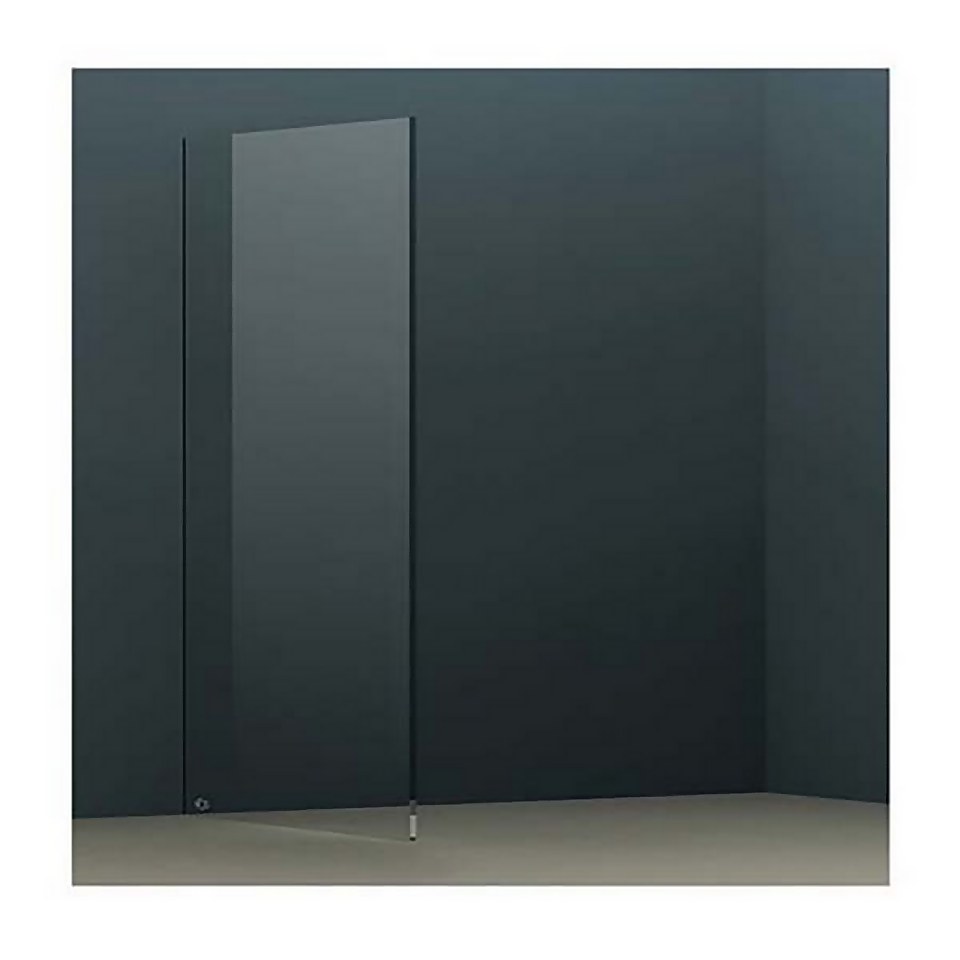 Bathstore Wet Room Screen with Ceiling Bar 2000 x 1100mm - Chrome