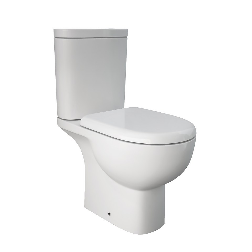 Bathstore Newton Open Back Close Coupled Toilet (including seat)